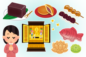 仏壇に供えるお菓子について