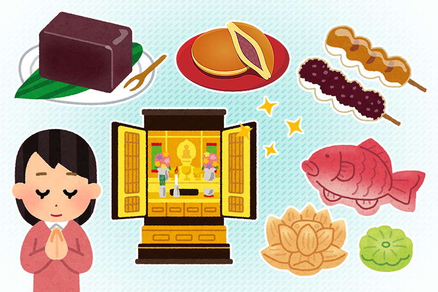 仏壇に供えるお菓子について
