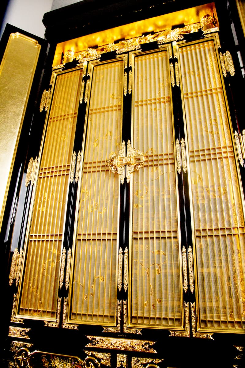 コガ　20号伝統的工芸品　地袋付仏間用　本願寺派　商品画像1-2