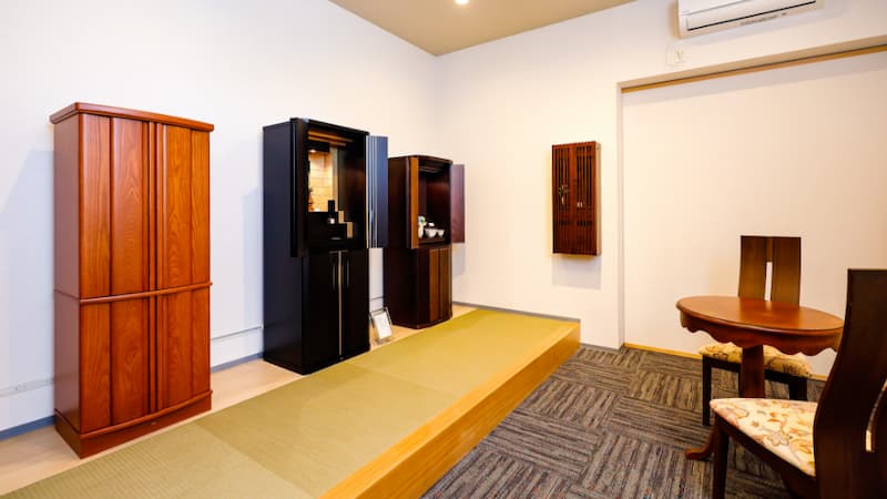 おの佛宝堂 真美ヶ丘本店別館ショールーム 内観写真